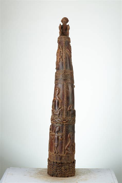 Kongo Trompe En Bois D Afrique Rep Dem Congo Statuette Kongo