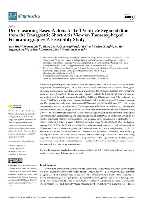 Pdf Deep Learning Based Automatic Left Ventricle Segmentation From