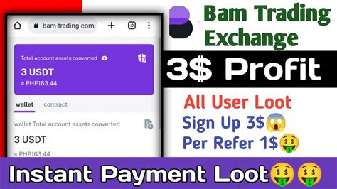 3 Instant Withdraw Bam Exchange Airdrop New Crypto Loot Today