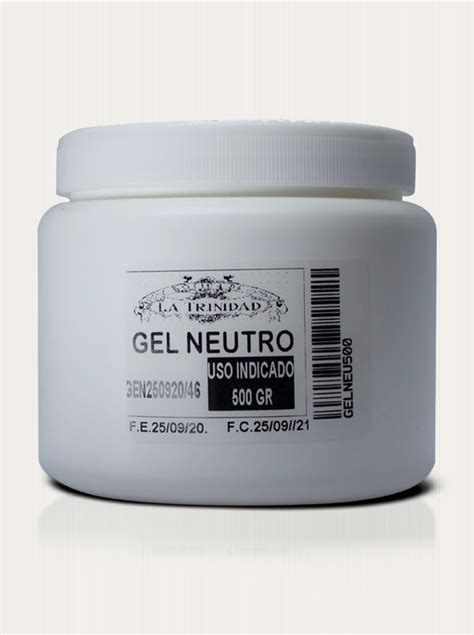 GEL NEUTRO BASE AGUA 500 GR Botica De La Trinidad