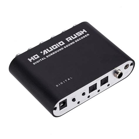 Decodificador De Udio Digital Para Anal Gico Ch Spdif Coaxial Para