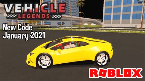 Roblox Vehicle Legends New Code January 2021 YouTube