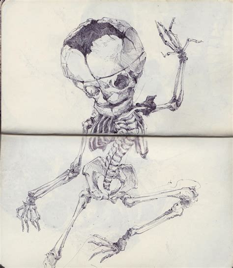 Dancing Fetal Skeleton By Sketchbooknoir On Deviantart