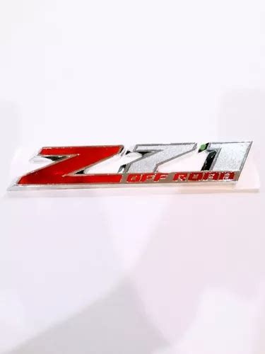 Emblema Chevrolet Cheyenne Silverado Z71 Off Road 23 Cm Rojo Meses