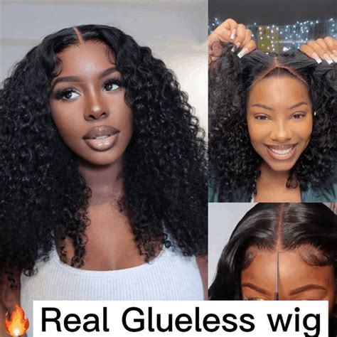 Kinky Curly Pre Cut Lace Wear Go Glueless 180 Density Wigs Remy Forte