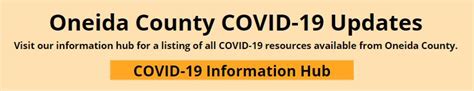 COVID-19 Information Hub – Oneida County Public Health Department