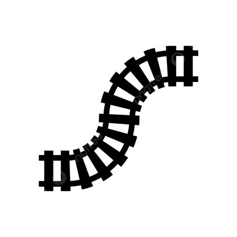 Train Track Vector Hd Png Images Train Tracks Vector Icon Design