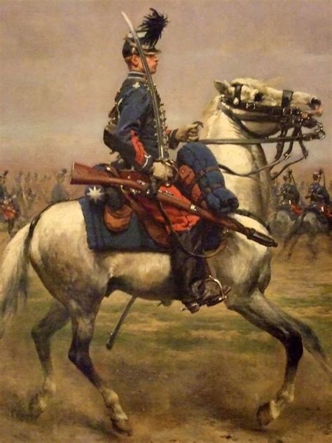 French Hussars Review By Edouard Detaille 1879 Oil Detail 2 A Photo