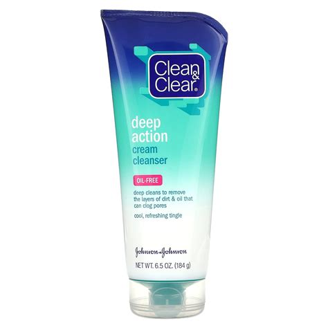 Clean Clear Deep Action Cream Cleanser Oz G