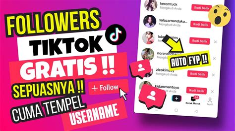 Auto Masuk Fyp Tiktok Cara Menambah Followers Tiktok Gratis Permanen