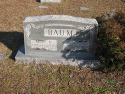 Mary Daniels Baum M Morial Find A Grave