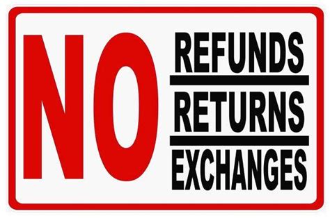 NO REFUND NO RETURN NO EXCHANGE Announcements On Carousell