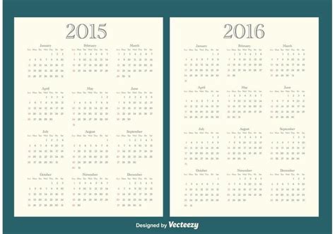 20152016 Calendars Ai Vector Uidownload