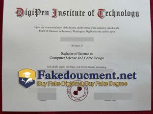 Buy Fake Digipen Institute Of Technology Degree Online