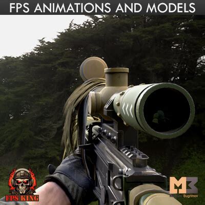 Fps Sniper Rifle D Model By Maksim Bugrimov