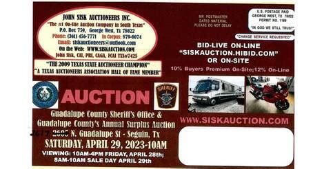 Guadalupe County Sheriff's Office and Guadalupe County Annual Auction ...