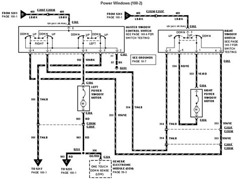 Power Windows Electrical Wiring Diagram For Rx