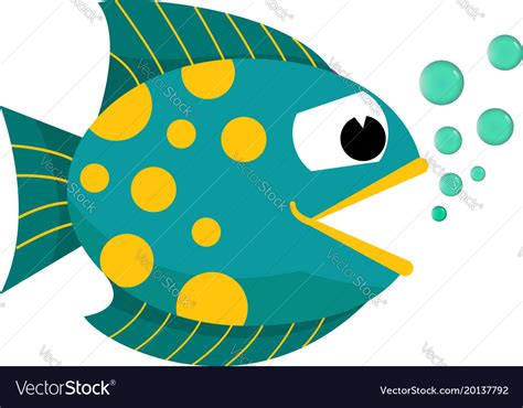 Cartoon Fish With Mouth Open