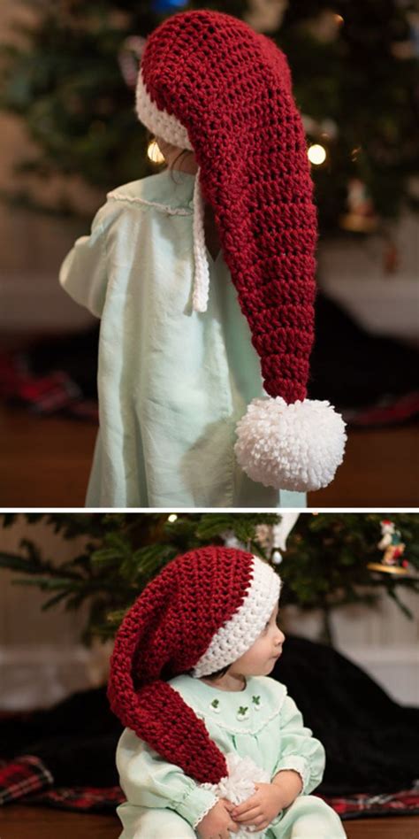 Crochet Santa Hats for Christmas