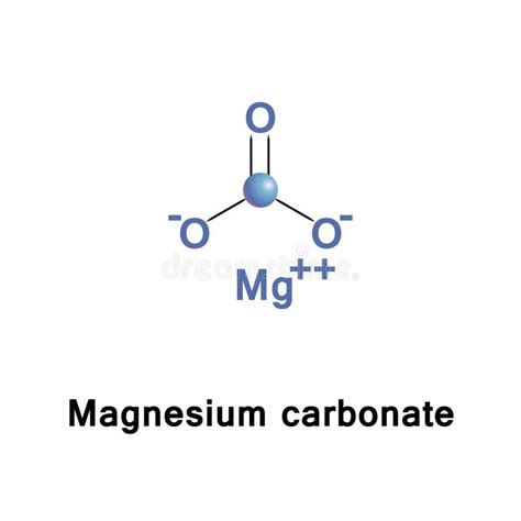 Magnesium Carbonate Molecule Stock Vector Illustration Of Inorganic