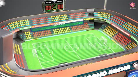 ArtStation - Cartoony football stadium | Game Assets