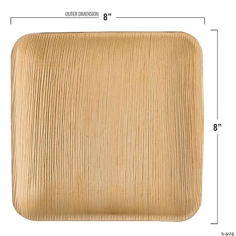 Square Palm Leaf Eco Friendly Disposable Buffet Plates Plates