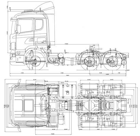 Scania Truck Blueprint