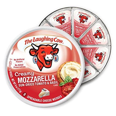 The Laughing Cow Spreadable Cheese Wedges 6oz Round Pack Of 4