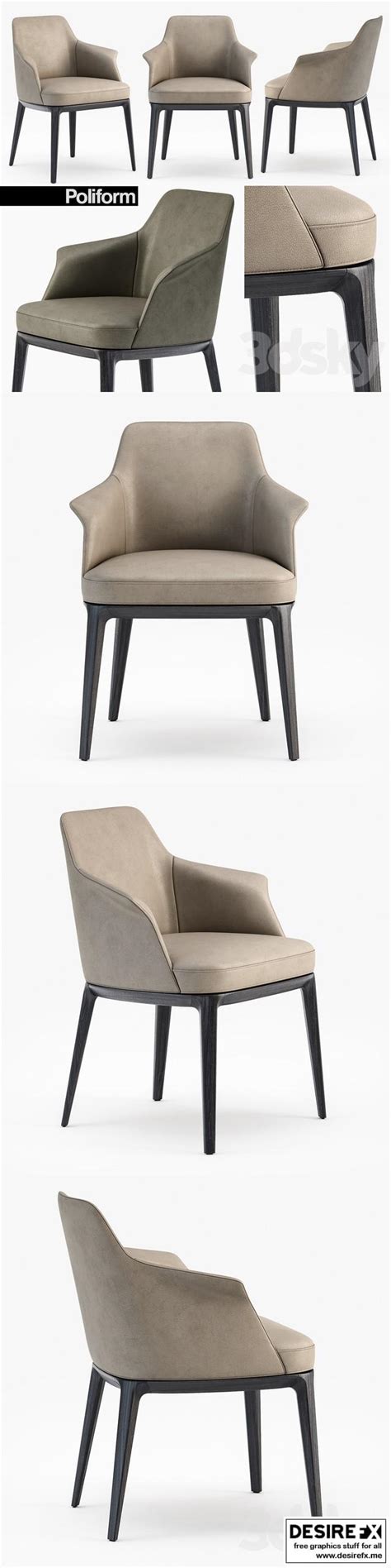 Desire Fx 3d Models Poliform Sophie Armchair