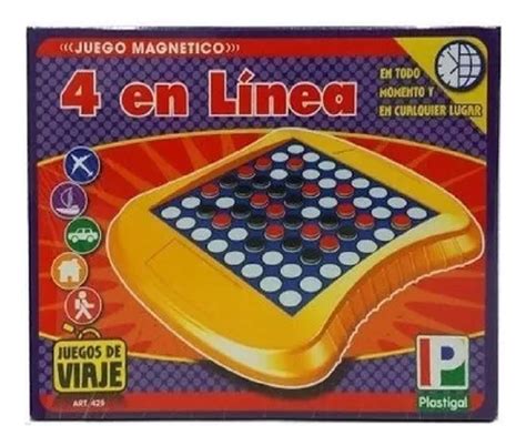 Juego De Mesa 4 En Linea Magnético Plastigal Original Lelab Cuotas al