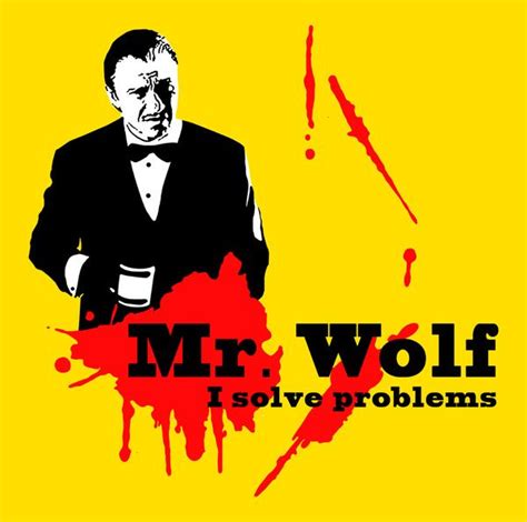 Wolf Art Print Mister Wolf Good Movies Awesome Movies Pulp Fiction