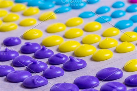 Candy dots on paper backing | High-Quality Food Images ~ Creative Market