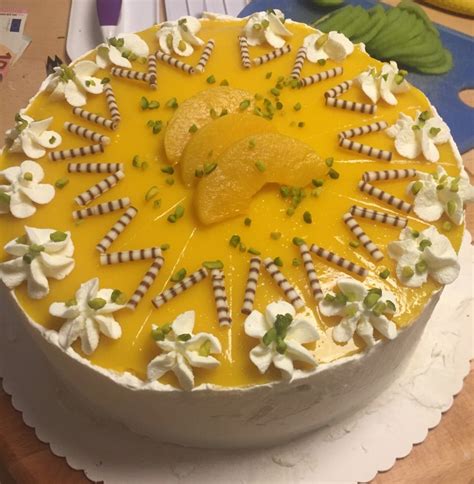 Pfirsich Maracuja Torte Von Sunny Blau Chefkoch De