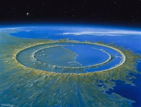 Yucatan Peninsula In Mexico Crater