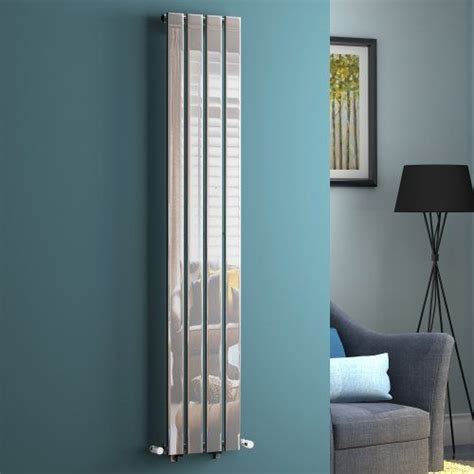 Ibathuk 1600 X 300 Vertical Column Designer Radiator Chrome Single