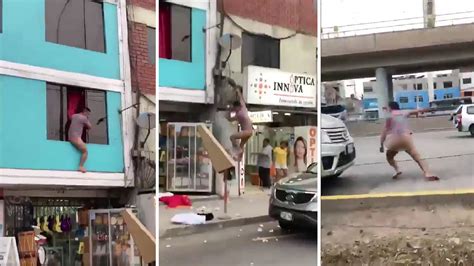 Joven Es Captado Huyendo Desnudo De Hostal En San Juan De Miraflores En Día De San Valentín