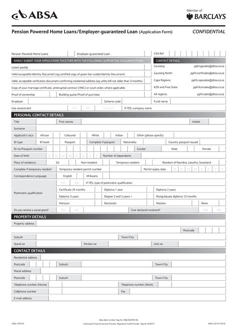 Housing Loan Application Form Fillable Printable Pdf Forms Images