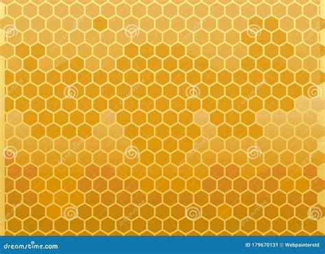 Honey Filled Bee Honeycombs Vector Background Bees Collected Honey