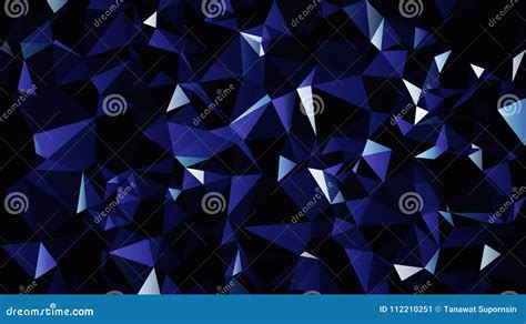 Abstract Blue and Black Color Triangle Polygon Wallpaper Stock ...