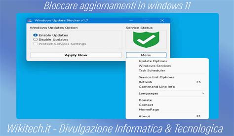 Bloccare Aggiornamenti In Windows Divulgazione Tecnologica E