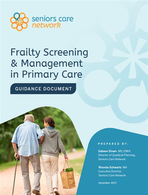 Implementing Frailty Screening And Management In Primary Care Using The