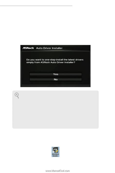 Step 2, Select Yes to install Auto Driver Installer. | ASRock B760M ...