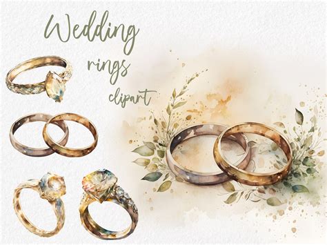 Clipart Of Gold Wedding Bands