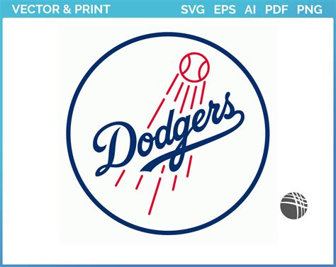 Los Angeles Dodgers Alternate Logo 2012 Baseball Sports Vector