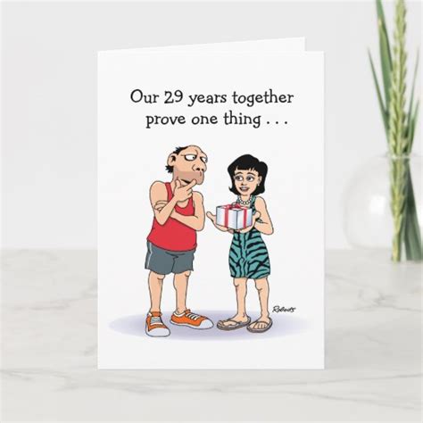 29th Wedding Anniversary Card | Zazzle.com