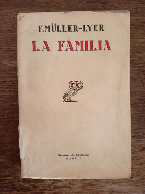 Librería Anticuaria Atenea La familia MÜLLER LYER Revista de occidente