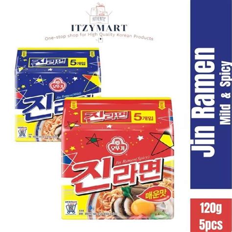 Ottogi Jin Ramen Mild Multi Hot 1pack Korean Instant Noodles Lazada Ph