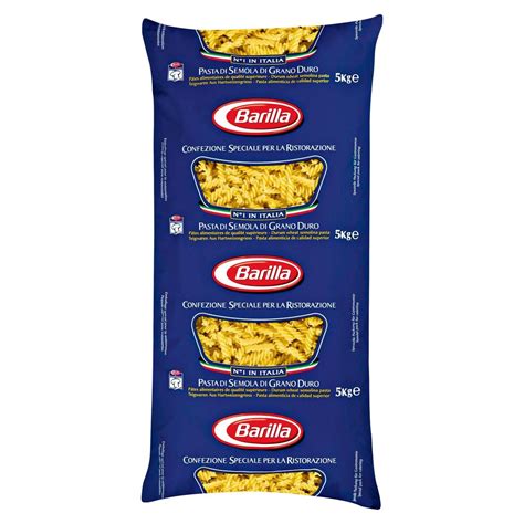 Barilla Fusilli No 98 Spirelli Nudeln 5 Kg Beutel MyBio De