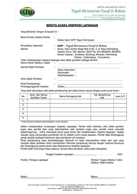 Solution Form Berita Acara Dan Surat Representasi Studypool