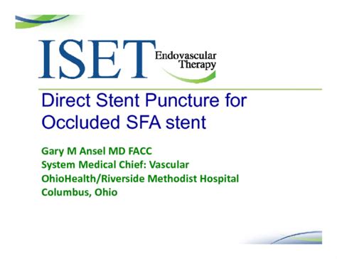 Successfully Traversing the Occluded SFA Stent with a Mid-Stent ...